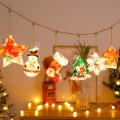 6 in 1 LED Christmas Pendant String Lights USB Holiday Decoration Light