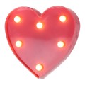Creative Heart Shape Warm White LED Decoration Light, 2 x AA Batteries Powered Party Festival Table
