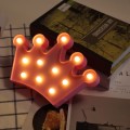 Creative Crown Shape Warm White LED Decoration Light, 2 x AA Batteries Powered Party Festival Table
