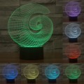 Abstract Style 3D Touch Switch Control LED Light , 7 Color Discoloration Creative Visual Stereo Lamp