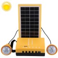 Rechargeable LED Solar Energy Kit, Multi-function Portable with Bulbs, Support TF Card, AC 220V, US/