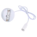 E14 Lamp Holder DIY Ceiling Chandelier Light Bulbs Screw Base Socket, Cable Length: 1m(White)