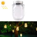 10 LEDs Solar Energy Mason Bottle Cap Pendent Lamp Outdoor Decoration Garden Light, Not Include Bott
