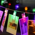 2m Photo Clip LED Fairy String Light, 20 LEDs 3 x AA Batteries Box Chains Lamp Decorative Light for