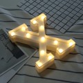 Alphabet X English Letter Shape Decorative Light, Dry Battery Powered Warm White Standing Hanging LE