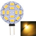 G4 12 LEDs SMD 5730 360LM 2800-3200K Round Shape Stepless Dimming Energy Saving Light Pin Base Lamp
