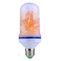 E27 6W LED Simulated Flickering Flame Effect Light Bulb , 1400K with 3 Modes, AC 85-265V