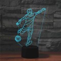Playing Football Shape 3D Colorful LED Vision Light Table Lamp, USB & Battery Version