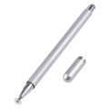 361 2 in 1 Universal Silicone Disc Nib Stylus Pen with Mobile Phone Writing Pen & Magnetic Cap(Silve