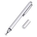 Universal Silicone Disc Nib Capacitive Stylus Pen (Silver)