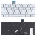 For Xiaomi Mi Notebook Air 12.5 US Version Keyboard with Backlight (Silver)