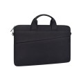 ST03S 13.3 inch Double Side Pockets Wearable Oxford Cloth Soft Handle Portable Laptop Tablet Bag(Bla