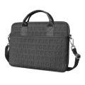 WiWU 13.3 inch Shockproof Dropproof Fashion Slim Shoulder Laptop Bag Handbag(Black)