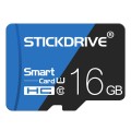 STICKDRIVE 16GB High Speed U1 Blue and Black TF(Micro SD) Memory Card