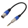 30cm XLR 3-Pin Male to 1/4 inch (6.35mm) XLR Female Plug Stereo Microphone Audio Cord Cable