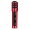 BGN-C7 Condenser Microphone Dual Mobile Phone Karaoke Live Singing Microphone Built-in Sound Card(Re