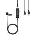 BOYA BY-DM10 UC USB-C / Type-C Plug Broadcast Lavalier Microphone with Windscreen, Cable Length: 6m