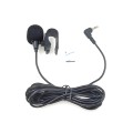 ZJ025MR Stick-on Clip-on Lavalier Stereo Microphone for Car GPS / Bluetooth Enabled Audio DVD Extern