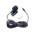 ZJ025MR Stick-on Clip-on Lavalier 3.5mm Jack Mono Microphone for Car GPS / Bluetooth Enabled Audio D