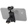 Fotopro SJ-36+ 360 Degree Rotation Horizontal and Vertical Tripod Mount Adapter Phone Clamp Bracket
