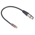 TR026K18-03 RCA Female to XLR Female Audio Cable, Length: 0.3m