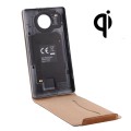 Vertical Flip Genuine Leather Case + QI Wireless Standard Charging Back Cover For Microsoft Lumia 95