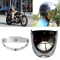Soman Motorcycle Bubble Visor Open Face Helmet Visor Helmet Windshield Shield with Transparent Frame