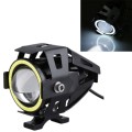 U7 10W 1000LM CREE LED Waterproof IP67 Headlamp Light with Angel Eyes Light for Motorcycle / SUV, DC