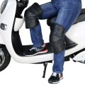 1 Pair Leather Wool Motorcycle Kneepad Windproof Warming Knee Pads Legs Protector Thickening Cold-Pr