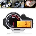 Speedpark Universal Motorcycle Instrument Colorful LED LCD N1-6 Speedometer Odometer Tachometer