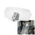 MB-WE024 Universal Motorcycle Modified Acrylic Heightened Windshield (White)