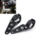 Motorcycle Headlight Holder Modification Accessories, Size:L (Black)