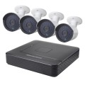 A4B2 4Ch Bullet IP Camera NVR Kit, Support Night Vision / Motion Detection, IR Distance: 20m