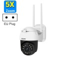ESCAM QF558 5.0MP HD 5X Zoom Wireless IP Camera, Support Humanoid Detection, Night Vision, Two Way A