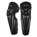 MOTOLSG 2 in 1 Knee Pads Motorcycle Bicycle Riding Warm Fleece Soft Protective Gear (Black White)