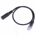 3.5mm Jack to RJ9 PC / Mobile Phones Headset to Office Phone Adapter Convertor Cable, Length: 32cm(B