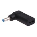 USB-C / Type-C Female to 4.5 x 3.0mm Male Plug Elbow Adapter Connector (Blue)