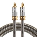 EMK YL-A 1m OD8.0mm Gold Plated Metal Head Toslink Male to Male Digital Optical Audio Cable