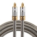 EMK YL-A 1.5m OD8.0mm Gold Plated Metal Head Toslink Male to Male Digital Optical Audio Cable