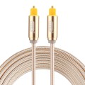 EMK 2m OD4.0mm Gold Plated Metal Head Woven Line Toslink Male to Male Digital Optical Audio Cable(Go