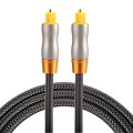1m OD6.0mm Gold Plated Metal Head Woven Line Toslink Male to Male Digital Optical Audio Cable