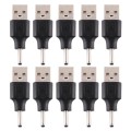 10 PCS 3.0 x 1.1mm Male to USB 2.0 Male DC Power Plug Connector