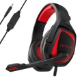 SADES MH602 3.5mm Plug Wire-controlled E-sports Gaming Headset with Retractable Microphone, Cable Le