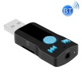 BC07 Mini Brushed Texture USB Bluetooth Receiver MP3 Player SD/TF Card Reader with Microphone & Audi