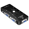 KSW-401V 4 VGA + 3 USB Ports to VGA KVM Switch Box with Control Button for Monitor, Keyboard, Mouse,