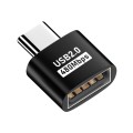 USB 2.0 Female to Type-C Male Adapter (Black)