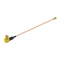 IPX Female to GG1739 MCX Male Elbow RG178 Adapter Cable, Length: 15cm
