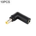 10 PCS 4.5 x 3.0mm Female to 5.5 x 2.5mm Male Plug Elbow Adapter Connector