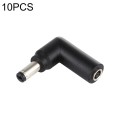 10 PCS 4.5 x 3.0mm Female to 5.5 x 2.1mm Male Plug Elbow Adapter Connector