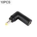 10 PCS 4.5 x 3.0mm Female to 2.5 x 0.7mm Male Plug Elbow Adapter Connector